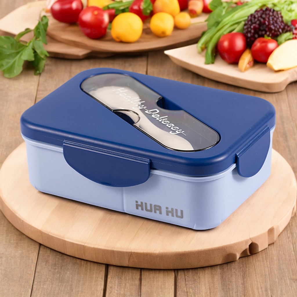 Bento Box - Lancheira de estudante com garfo, lancheira