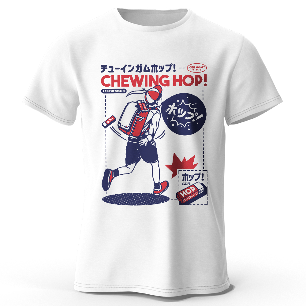 Camiseta com estampa desenhada - Japanese Snacks avaliação e preço