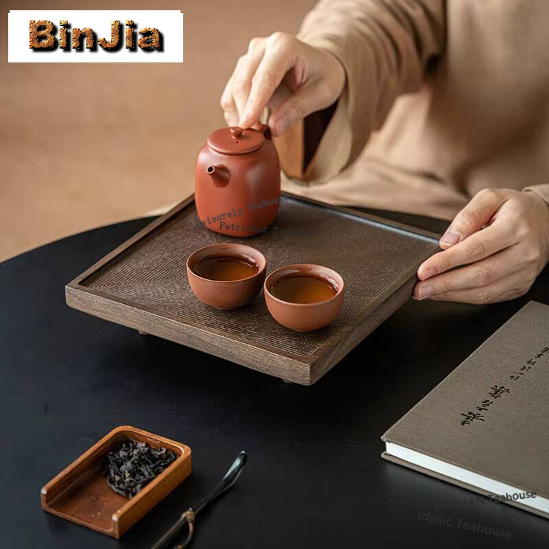 Louça quadrada de noz de madei - Japanese Snacks avaliação e preço