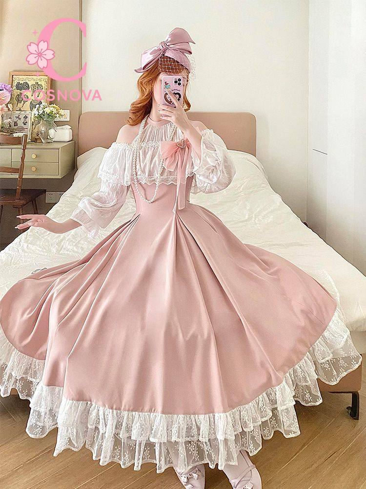 Vestido Maxi Rosa Clássico Jap - Japanese Tea avaliação e preço