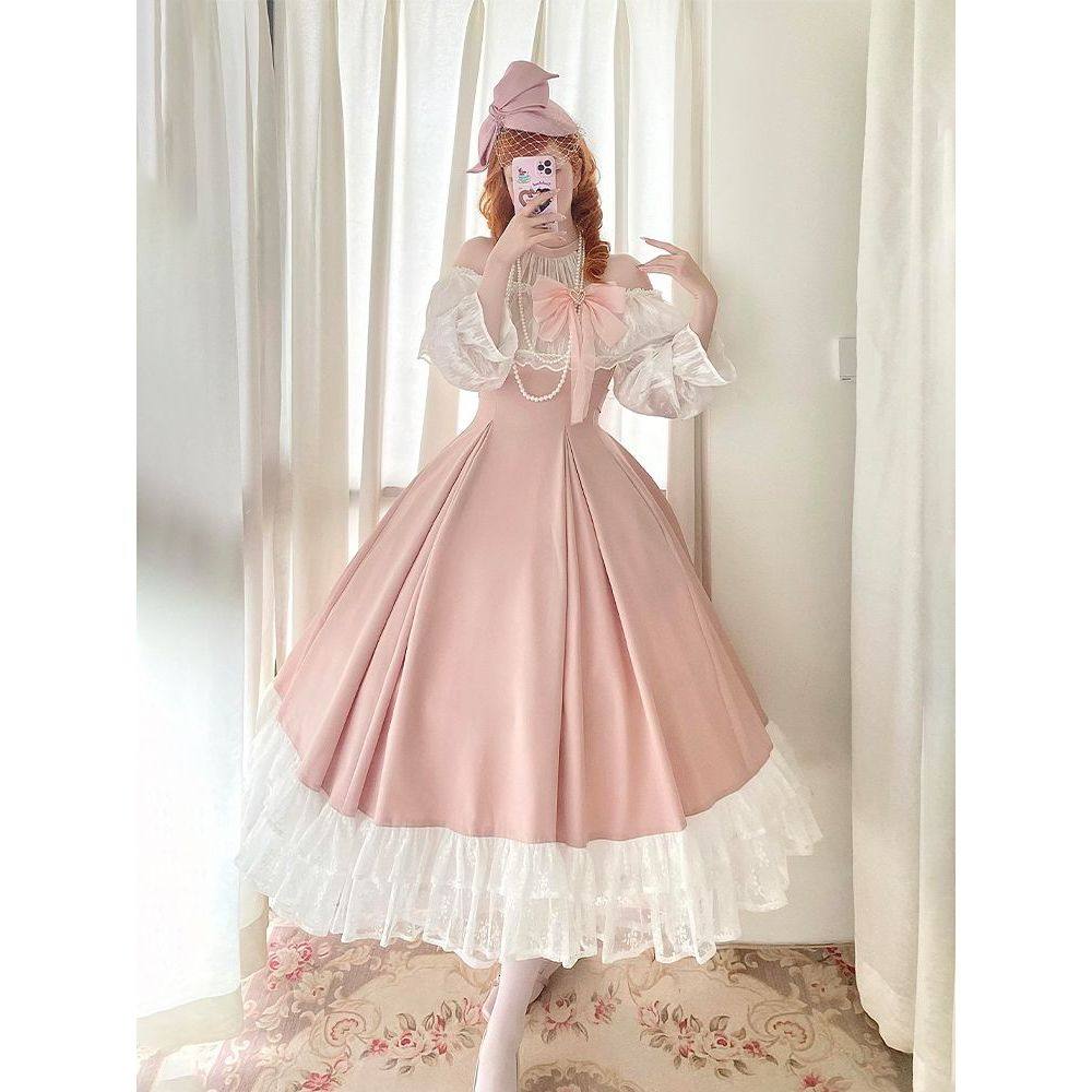 Vestido Maxi Rosa Clássico Jap - Japanese Tea avaliação e preço