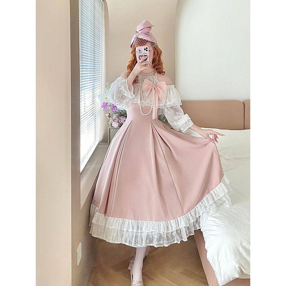 Vestido Maxi Rosa Clássico Jap - Japanese Tea avaliação e preço